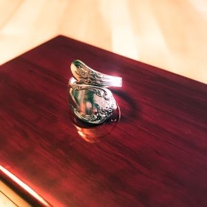 Vintage Spoon Thumb Ring Size 6